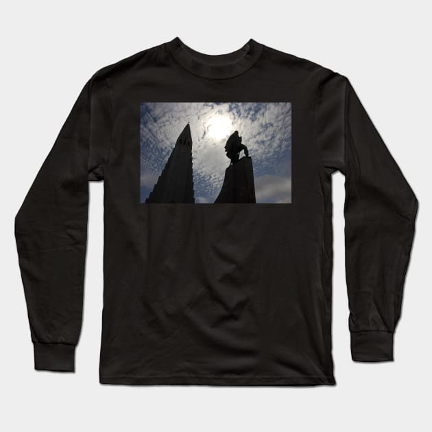 Hallgrimskirkja Cathedral Long Sleeve T-Shirt by Memories4you